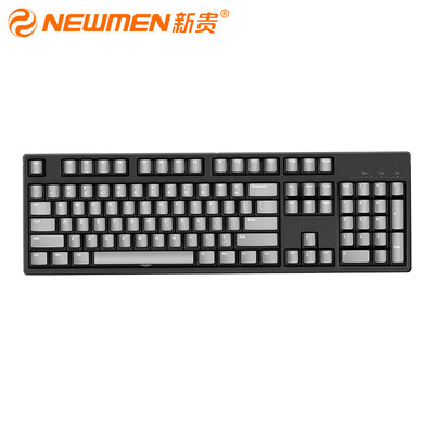 

Upstart Newmen C104 104 key cherry axis mechanical keyboard office keyboard wired keyboard game keyboard tea shaft black