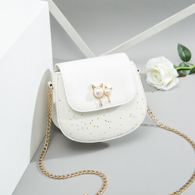 

Ins chain small summer saddle bag fashion Joker small fresh shoulder Messenger bag womens bag