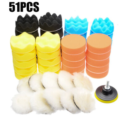 

Multi-Color 51pcs 3 Inch Pad Buffing Foam Polishing Sponge Pads For Car Polisher