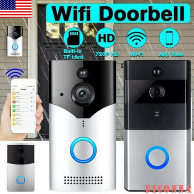 

US Smart Video Wireless WiFi Door Bell IR Visual Camera Record Security System