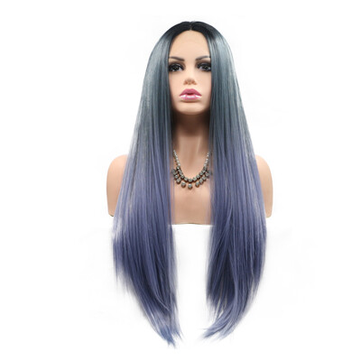 

Dolago Long Straight Heat Resistant Wig Synthetic Wigs For Black Women