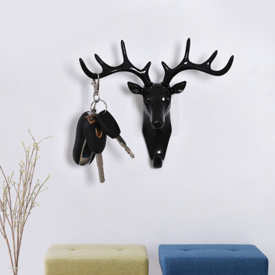 

Creative Deer Head Self Adhesive Wall Door Hook Hanger Key Bag Holder Organizer Home Decor Adhesive Wall Door Hook Wall Hanger