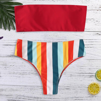 

Saidsome Women Print Push-Up Padded Bra Beach Bikini Set Swimsuit Beachwear Swimwear