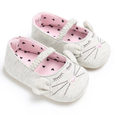 

Cute cat soft bottom anti-skid Shoes Newborn Infant Toddler First Walkers Soft Soled Cotton Kids Shoe