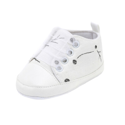 

Baby Spring Autumn Plum Blossom Print Shoes for Girls Kids Soft Sole First Walkers Casual Canvas Shoes