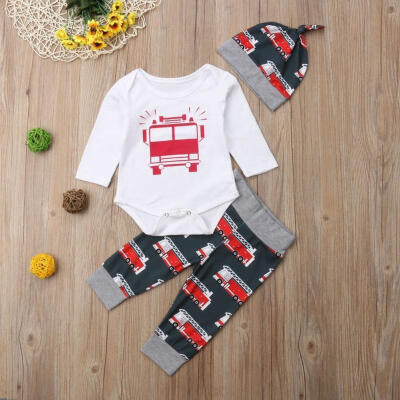 

Infant Baby Boy Girls Clothes RomperLeggings PantsHat Outfit Sets