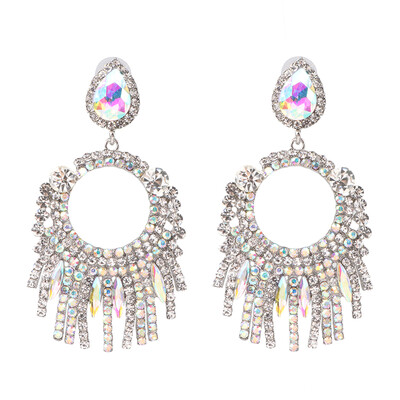 

INS 2019 Summer Fruit Earrings for Women Pineapple Crystal Dangle Drop Earrings Raffia Handmade Woven Statement Jewelry