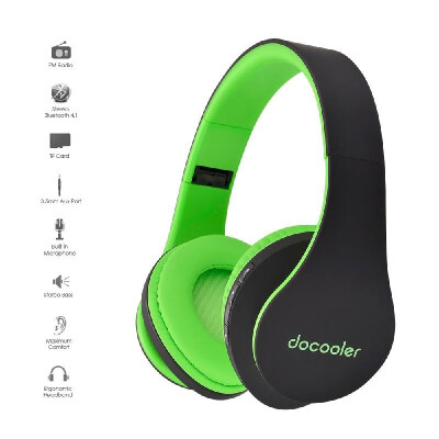 

Docooler JH-812 Stereo Bluetooth Headphone Wireless Bluetooth 41 Headset 35mm Wired Earphone MP3 Player TF Card FM Radio Hands-f