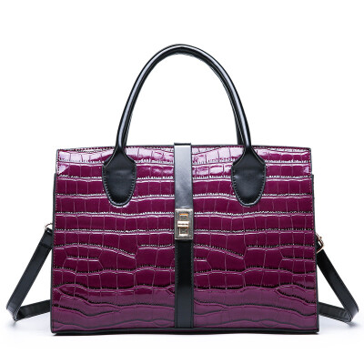 

Spring new patent leather handbags European&American fashion crocodile pattern price diagonal bag