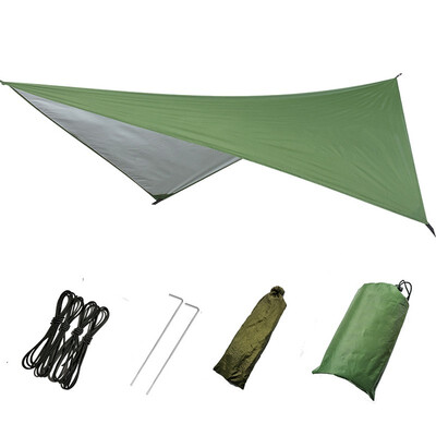 

Portable Outdoor Garden Hammock Tents Waterproof Beach Picnic Pad Summer Sunshade 290290cm Large Light Awning Hamak For 2-3 Peopl