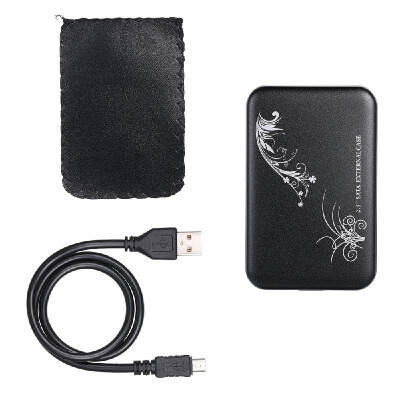 

25 Inch HDD Case SATA HDD to USB20 Converter Adapter External Case 2TB Hard Disk Drive Box External HDD EnclosureBlue