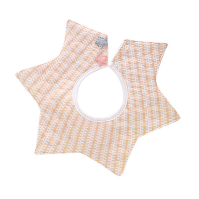 

Lovely Flower Style Baby Bibs Rotating double snap Fashion Pattern Dot Striped Star Bibs Girls Boys