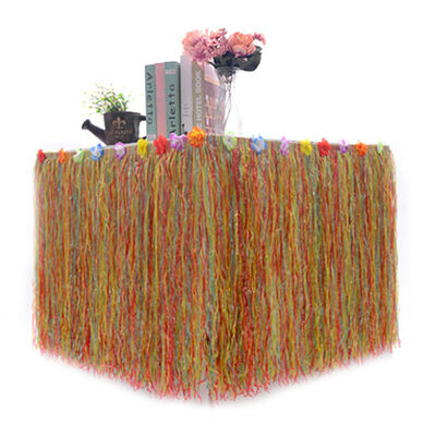 

Hawaiian Style Table Skirt Household Table Skirt DIY Festival Party Decoration Supplies