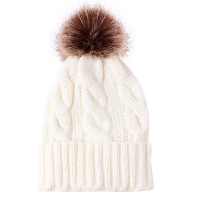 

Tailored Women Fashion Keep Warm Winter Hats Knitted Wool Hemming Hat