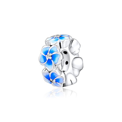 

CKK DIY 925 Silver Spacer BeadPlumeria Charm CK009 16512