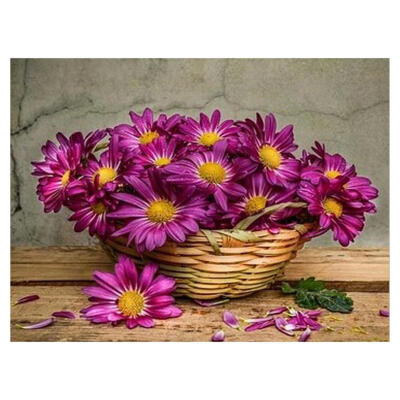 

5D DIY Full Drill Diamond Painting Flowers Basket Cross Stitch Embroidery