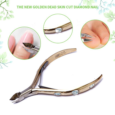 

Toponeto Nail Dead Skin Scissors Nail Clippers Pedicure Nipper Stainless Steel With Diamo