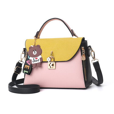 

2019 summer new single shoulder diagonal small bag Korean version of the fresh fashion handbags Messenger small square bag