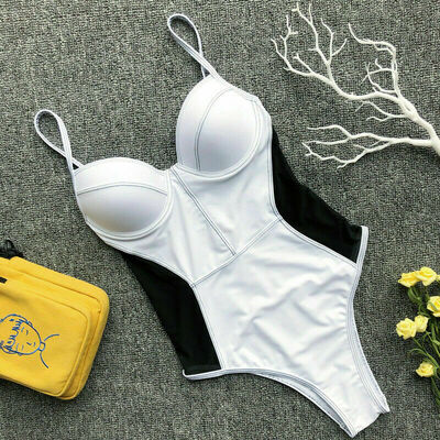 

Women One Piece Swimsuit Push-up Padded Bikini Swimwear Bathing Suit Beachwear