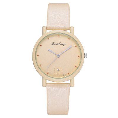 

Simple&fashionable solid color casual quartz watch high quality PU leather wrist watch