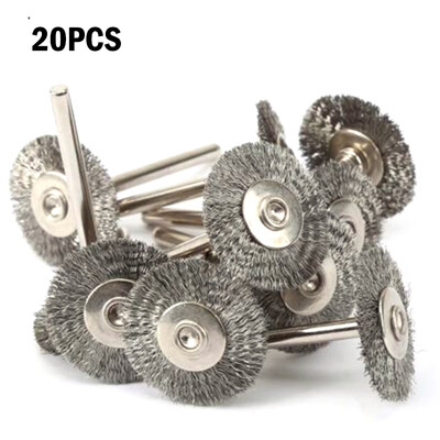 

20pcs Steel Brush Wire Wheel Brushes Die Grinder Rotary Tool For Polishing Set
