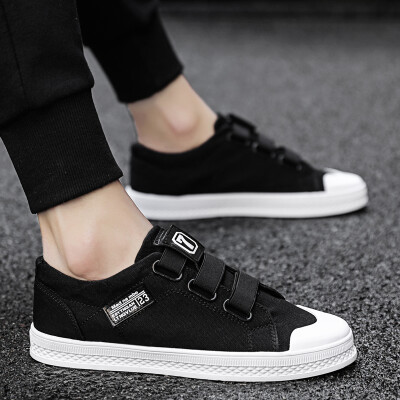 

Mens Shoes Autumn Korean Trend Canvas Board Shoes Leisure Cloth Shoes