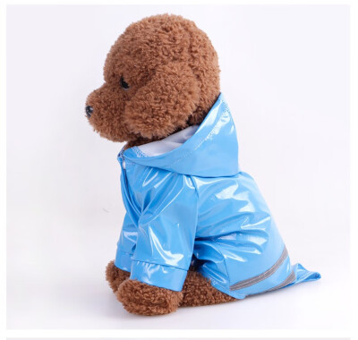 

Summer Outdoor Puppy Pet Rain Coat -XL Waterproof Jackets hooded raincoat PU reflective pet Raincoat for Dogs Cats Apparel Clothe