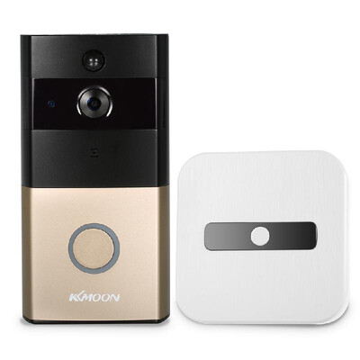 

KKmoon HD 720P Doorbell Wireless WIFI Video Door Phone With Indoor Ding-Dong Doorbell Visual Intercom Smart Video Doorphone Suppo