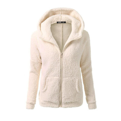 

Womens Warm Hooded Jacket Long Sleeve Winter Outwear Hoodie Sweatshirt Coats