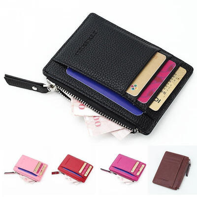 

Fashion Women Handbag Men Leather Mini Purse Wallet Zipper Small Bag