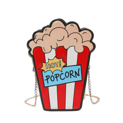 

Popcorn Shaped Women Shoulder Bags Personality Design Chain Crossbody Bag