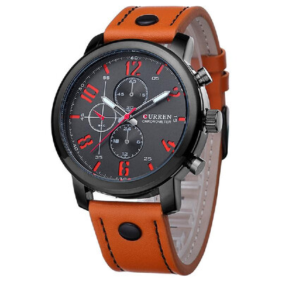 

CURREN 8192 Quartz Man Watch Unique Fashion Sport Casual Brand Clock Business Original Movement Leather Strap Waterproof Wrist Wat