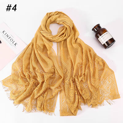 

Hui people hijab Muslim ladies headscarf wholesale 2019 new cross-border fashion lace scarf
