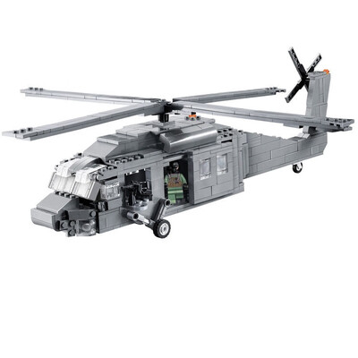 

Space Shuttle Expedition Helicopter UH-60 Black Hawk Army Model Building Blocks Bricks Toys Kids DIY Gifts Decool 2114