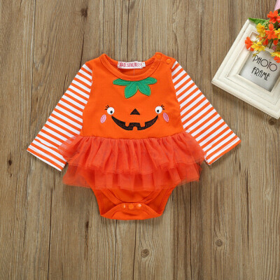 

Halloween Newborn Infant Baby Girl Clothes Romper Dress Bodysuit Overall Outfit