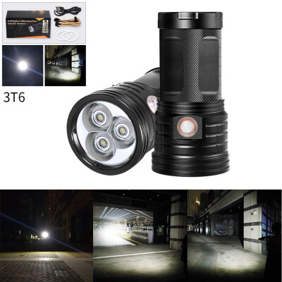 

Saidsome Outdoor 3X T6 LED 3 Modes Flashlight Pro LED Flashlight Torch Lamp 18650 flashlight lamp