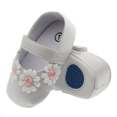 

Infant Toddler Newborn Baby Girls Flower Print Soft Sole Anti-slip Single Shoes