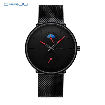 

CRRJU 2263B Man Watch Man Sport Watch Man Waterproof Outdoor Wristwatch Mans Quartz Male Watch Military Army Watch for Men