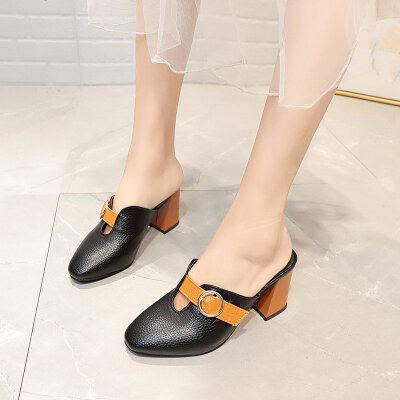 

Baotou Half Slipper Women Wear Mueller Shoes in Summer