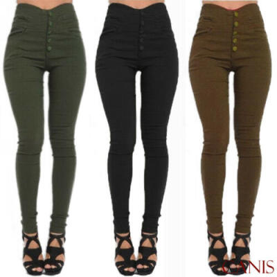 

Fashion Womens High Waist Slim Skinny Leggings Stretchy Jeggings Pencil Pants