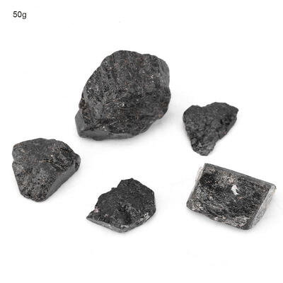 

Greensen 2cm Natural Black Quartz Crystal Tourmaline Rough Rock Mineral Healing Stone