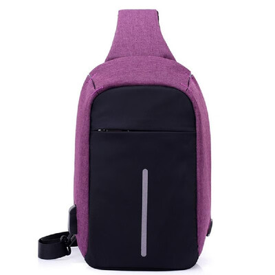 

USB Anti-theft Chest Package European&American Style Shoulder Bag