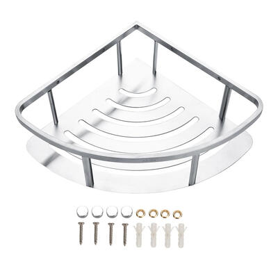 

Greensen Stainless Steel Wall Mounted Bathroom Shower Corner Basket Shower Gel Storage Shelf Organizer