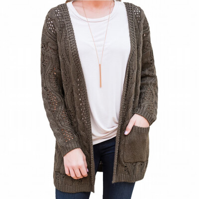 

Cardigan Sweater womens Long Sleeve Loose Cardigan Knit Jacket