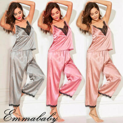 

Women Sexy Lingerie Silk Lace Robe Babydoll Nightdress Nightgown Sleepwear Set