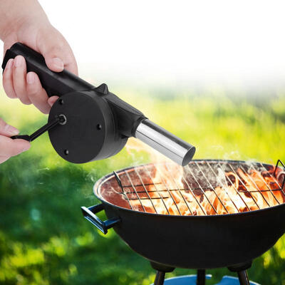 

Greensen Necessary Manual Portable Fan Hand Crank Blower Outdoor Barbecue Fan Air Blower