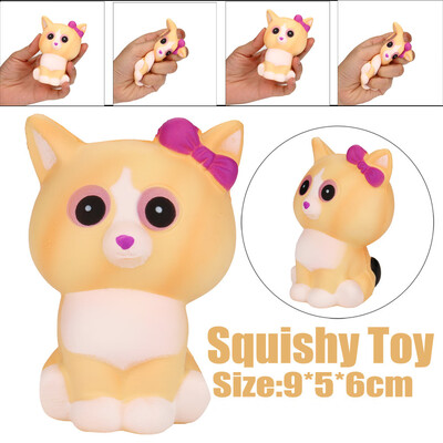 

Siaonvr Squeeze Bow Cat Cream Bread Scented Slow Rising Toys Phone Charm Gifts