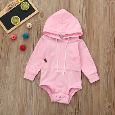 

Newborn Infant Baby Boy Girl Hooded Romper Jumpsuit Tops Outfits Clothes