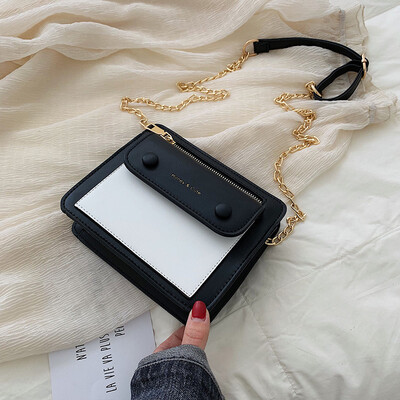 

Summer new color small bag female 2019 new wave Korean version of the wild single shoulder slung fashion chain small square bag