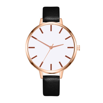 

Women Watches Golden Border Scale Dial Ladies Quartz Wristwatch High Quality Leather Strap Casual Clock Gift Relogio Feminino